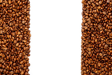 Coffee frame made of beans