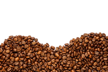 Coffee frame made of beans