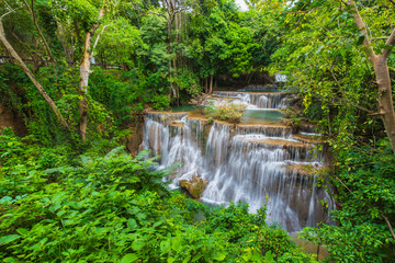 Waterfalls in the tropical rain forest  in Thailand