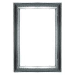 Isolated frame silver colour