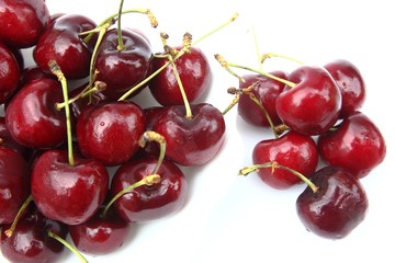 Cherry isolated on white background.