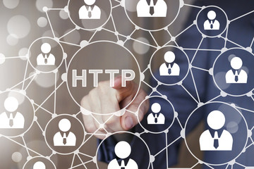 Business button web http network icon.