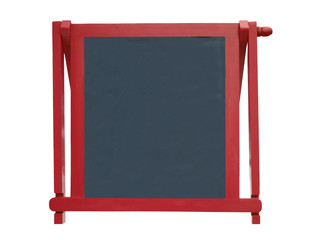 Obraz premium Blank Red Wooden Chalkboard