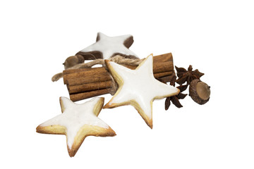 Star shaped cookie with spice
