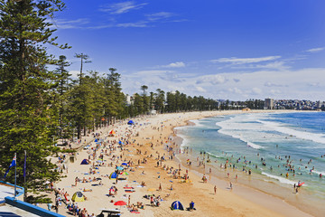 Sy Manly Beach Above Day