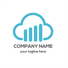 Cloud Music Logo Vector 