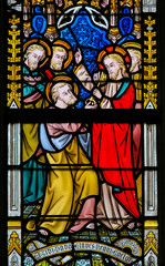 Stained Glass - Jesus and Saint Peter