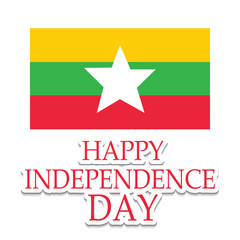 Fototapeta premium Myanmar Independence Day