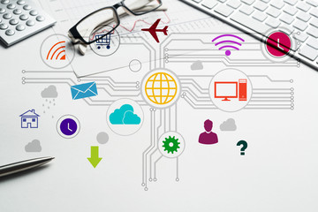 Interface design for mobile and web application