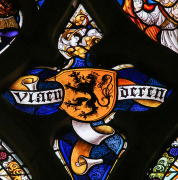 Stained Glass - Flemish Lion