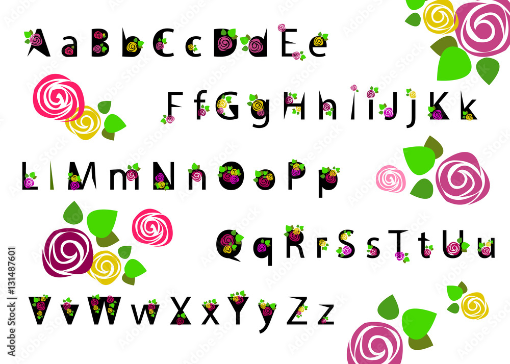 Poster letter font alphabet vector text design triangle