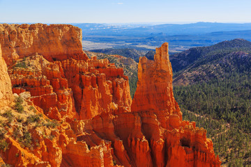 Excellent view of breathtaking landscape in Bryce Canyon Nationa