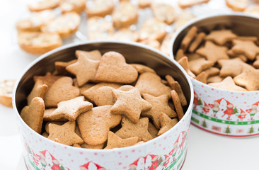 Homemade gingerbread cookies