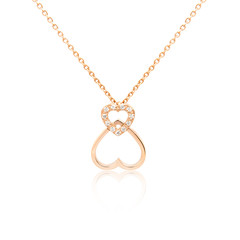 Golden pendant isolated on white