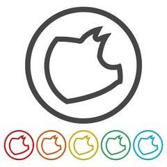 Pig logo, Pig sticker set 