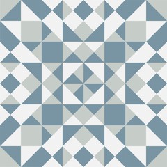 Colorful geometric pattern. Background with blue, gray and white