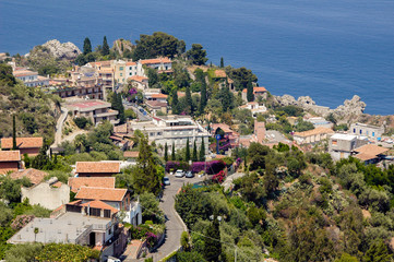 Fototapeta premium Sizilien Stadt Taormina