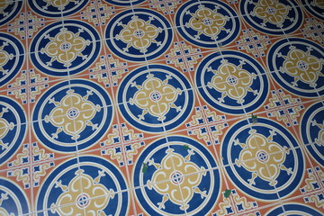Tiled floor
