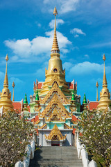Naklejka premium Beauty temple on daylight in Thailand