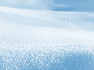 Natural grue background of shiny pure snow.