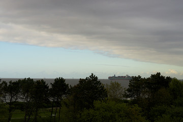 Himmel an der Küste Sturmwolken
