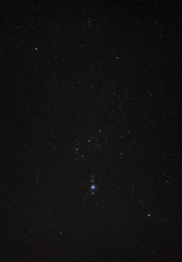 Obraz na płótnie Canvas Night sky with stars and the central part of the constellation O