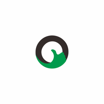 Letter O Thumb Logo