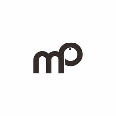 Letter MP Animal Logo