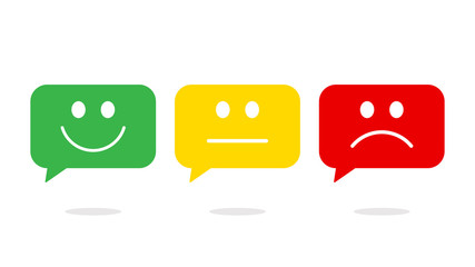 Fototapeta premium Smiley in speech bubble icon