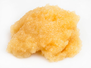 portion of salty caviar of capelin fish