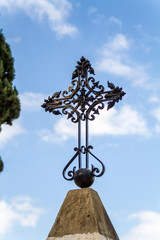Fototapeta na wymiar The monument to Napoleon's soldiers, Stella Maris Monastery, Haifa