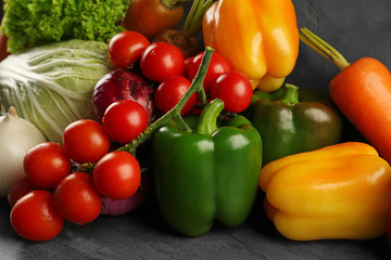 Obraz na płótnie Canvas Different vegetables, closeup
