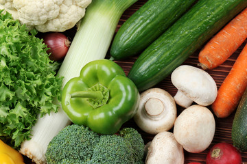 Fresh vegetable mix background