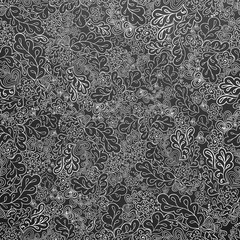 seamless pattern flower and leaf the white and black colored