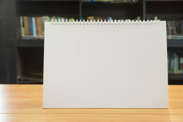 blank calendar in business office.