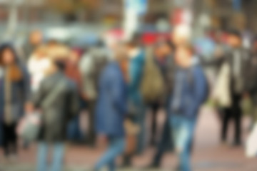 Blurred background of people crowd