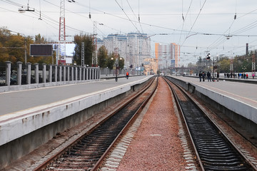 Fototapeta na wymiar Modern railway station