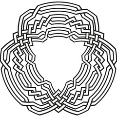 Celtic pattern. Element of Celtic or Irish ornament