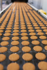 Production line of baking cookies