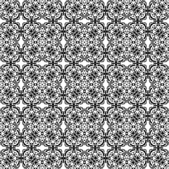 Ornamental Seamless Line Pattern. Endless Texture. Oriental Geometric Ornament