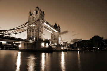Beautiful  Evening View of Tower Bridge, London, UK