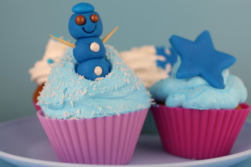 cute cupcakes on plate