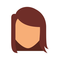 young woman avatar character vector illustration design
