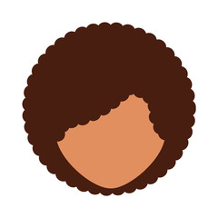 young woman avatar character vector illustration design