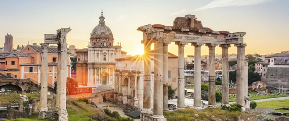 Fototapete Berühmtes Forum Romanum in Rom © Frédéric Prochasson