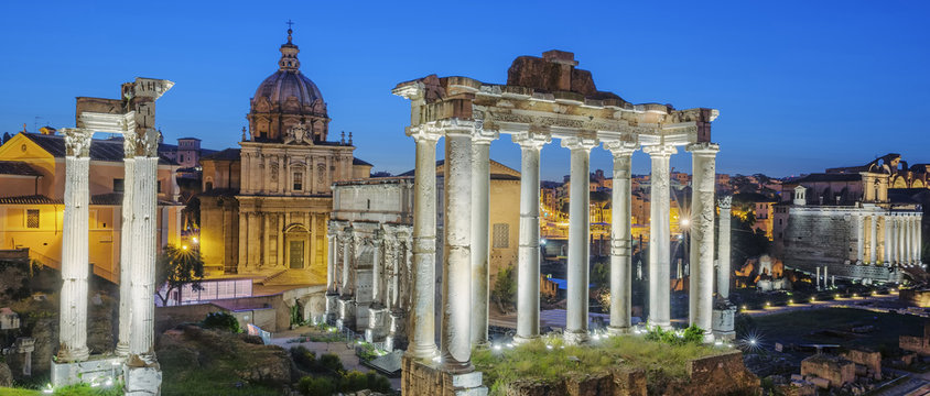 Famous Ruins of Forum Romanum