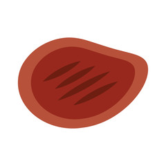 steak meat isolated icon vector illustration design