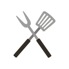 Roasting utensil cutlery icon vector illustration design