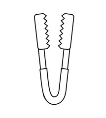 Roasting utensil cutlery icon vector illustration design