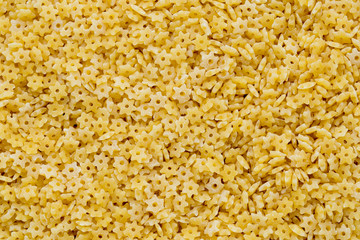 Italian pasta on close up background.